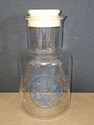 Vintage Pyrex Country Cornflower 2 Qt Carafe with Lid  Blue Flowers