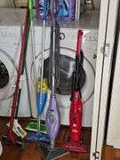 Shelf contents and cleaning supplies