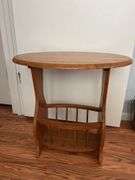 Oval Magazine Side Table