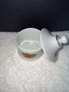 Vintage Strawberry Trinket Dish/Jelly Jar with signature G.J. Humphrey