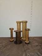 Primitive Old Wood Thread Spools Holders