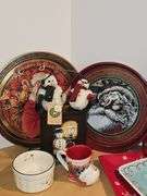 Christmas decor & dishes