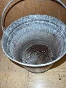 Galvanized steel bucket or pail with handle