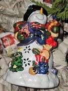 Christmas Trees & totes of Christmas items