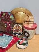 Christmas decor & dishes
