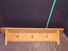 3 wooden shelves & decore