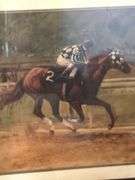 Framed horse drawing