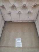 Crushed velvet cream colored Wingback chair