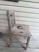 Small child's chair/display chair, concrete,  porcelain planters & more.