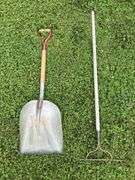 Scope shovel & garden rake