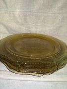 Federal Glass Patrician
Spoke Amber Depression
Glass Plates