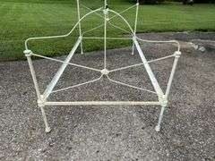 White cast iron bedframe