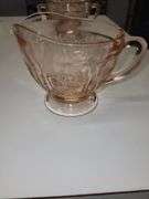 Pink depression glass creamer & Sugar Set