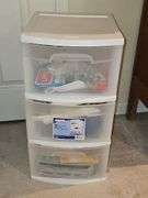 Sterilite drawer cart & contents