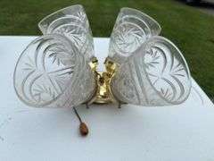 Cut glass light fixture