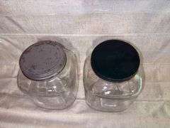 Glass jars with lids