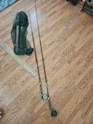Vintage Yard Sticks, Fishing Poles & Net