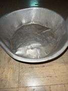 Vintage aluminum wash pans.