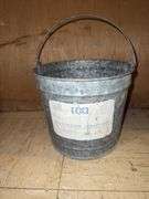 Galvanized steel bucket or pail with handle