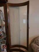 Lighted corner curio cabinet