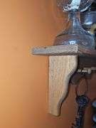 Wooden wall shelf