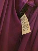 Purple prom dress & silver shoes
