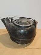 Vintage cast iron tea kettle