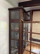 Wooden & glass library book case