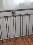 Metal Bed with Flower Detail