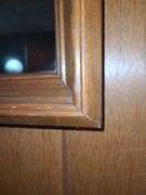 Wood framed mirror