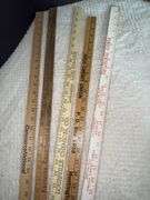 Vintage Wooden Yard Sticks