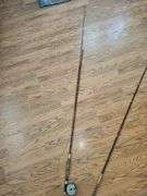 Vintage Yard Sticks, Fishing Poles & Net