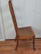 Wooden Chair with Antique Claw Legs.