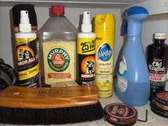 Bathroom closet contents