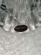 Clear Crystal Class Footed Vase & Clear Crystal Angel Holder
