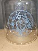Vintage Pyrex Country Cornflower 2 Qt Carafe with Lid  Blue Flowers