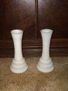 2 Milk Glass Bud Vases