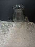 Farmhouse Hurricane Shade & Votive candle holders