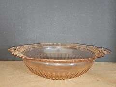 Anchor Hocking Rose Vegetable Dish