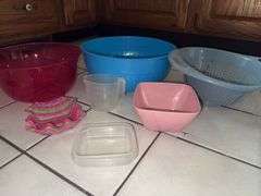 Serving Platters, Plasticware, Food Tote, 2pc Ceramic Entertainment Set and more