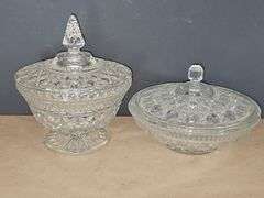 Cut Glass Candy dishes with lids