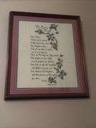 Vintage 1984 “The Footprints of God” by Ken Brown, Small Framed John 3:16 Biblical verse &  Framed C