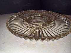 Glass serving trays.