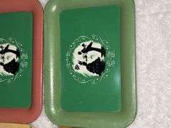 Silhouette Tip Tray Victorian Couple