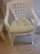 Plastic outdoor chair, plastic tables, & more