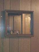 Wood framed mirror