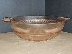 Vintage Anchor Hocking Pink Depression Glass Bowl