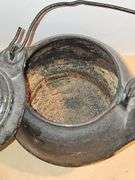 Vintage cast iron tea kettle