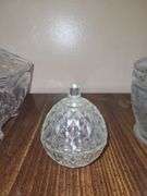 Clear glass candy dishes