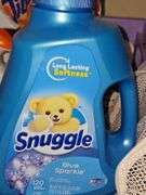 Shelf contents and cleaning supplies